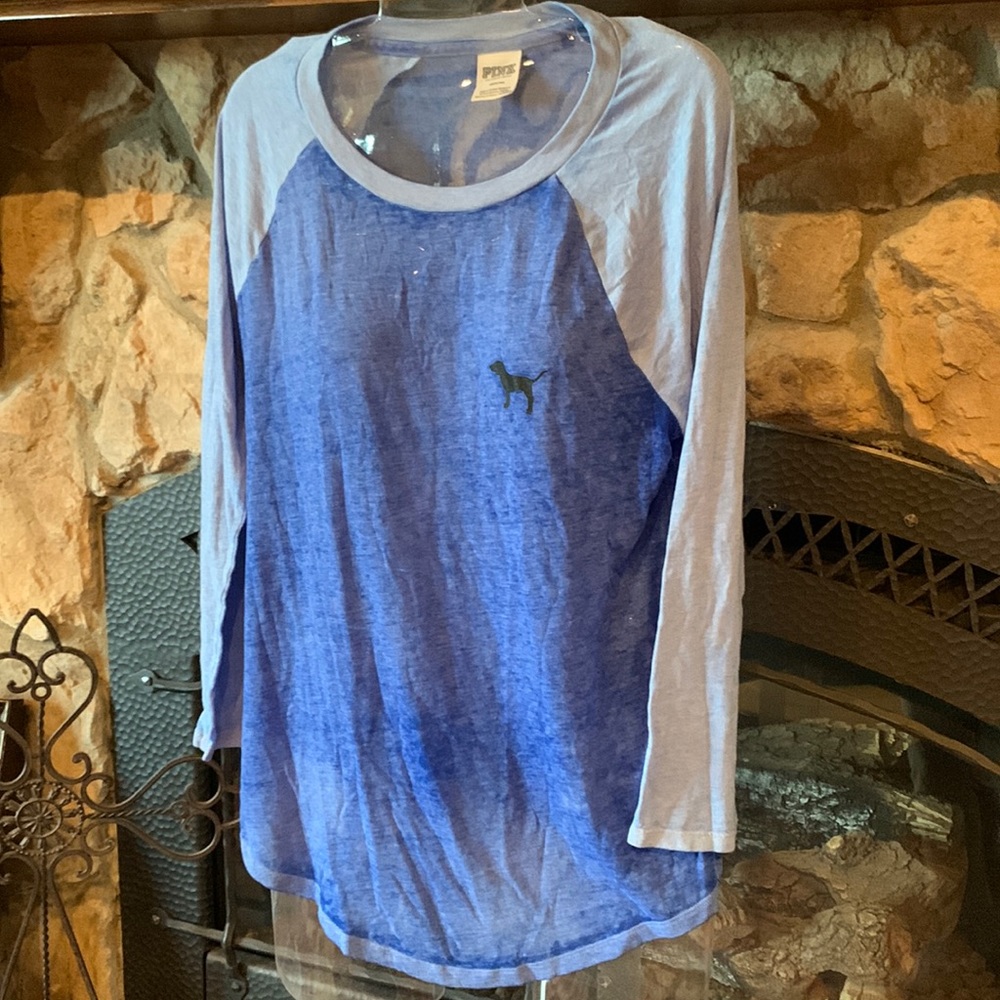 🔥 Pink Victoria’s Secret sheer baseball Top
